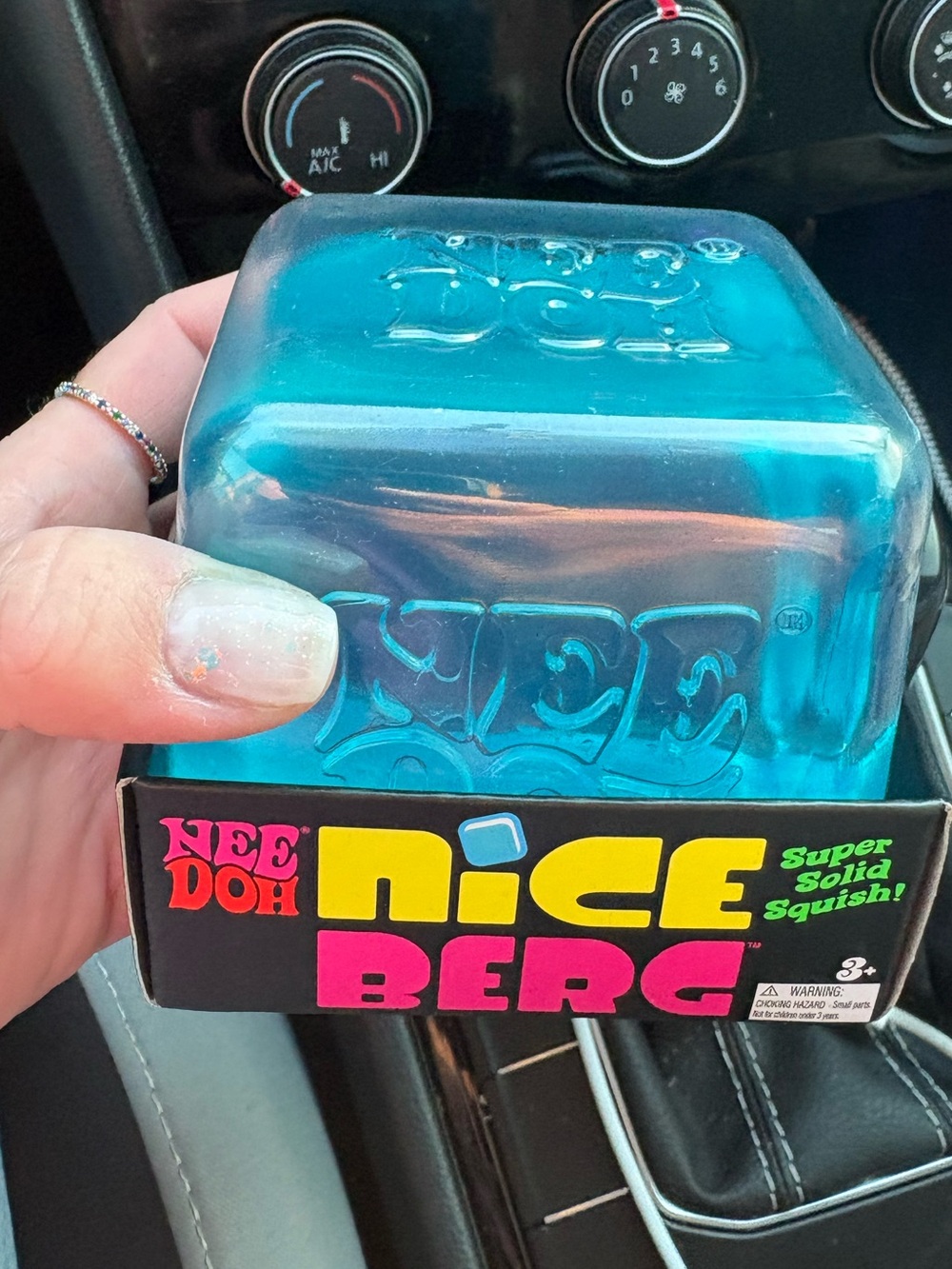 Schylling Nee Doh Nice Berg, a mega-sized  version of the Nice Cube. Size 3.25”